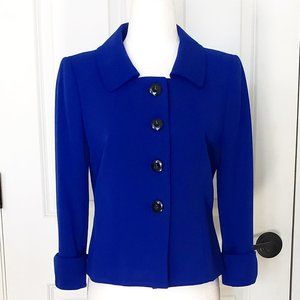 TAHARI Royal Blue Jacket, Size 2P